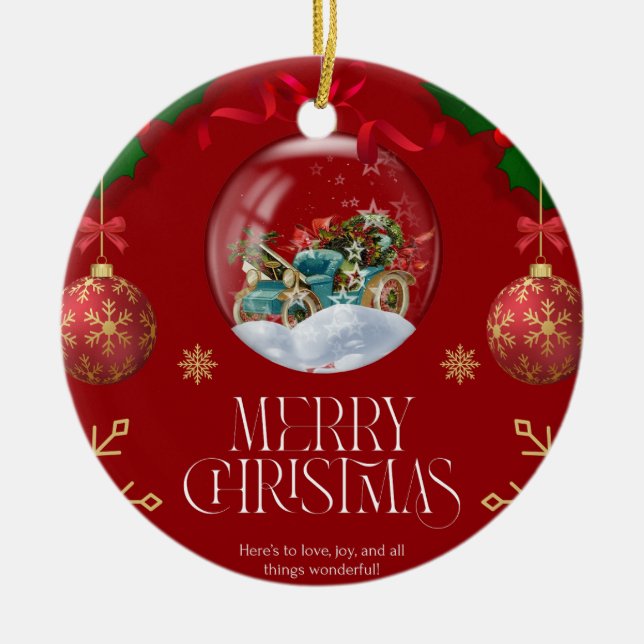 Ornamento De Cerâmica Natal 9 (Frente)