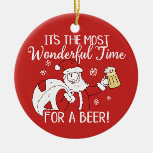 Ornamento De Cerâmica Natal a maioria de tempo maravilhoso para o papai