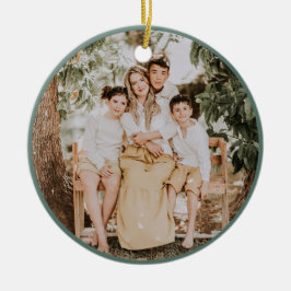 Ornamento De Cerâmica Natal Alegre e Brilhante Festivo