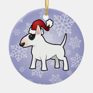 Ornamento De Cerâmica Natal bull terrier