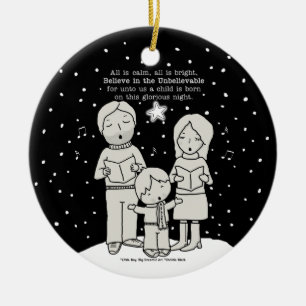 Ornamento De Cerâmica Natal Caroling
