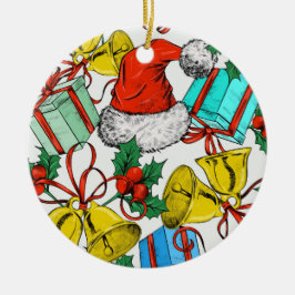 Ornamento De Cerâmica Natal Colorida Presentes Feriados de Chapéus Verme