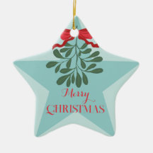 Natal com folhas desenhadas à mão minimalistas mod