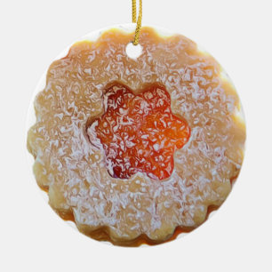 Ornamento De Cerâmica Natal Cookie Realista Comida Natal