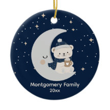 Natal Customizado Meia-Noite | Azul-Marinho, Prata