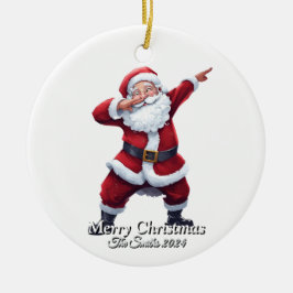Ornamento De Cerâmica Natal da família Vintage Moderna e Simples