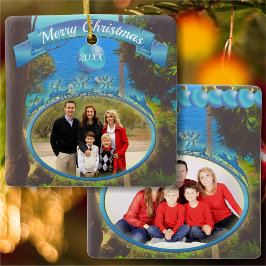 Ornamento De Cerâmica Natal da Família Yelapa 1017