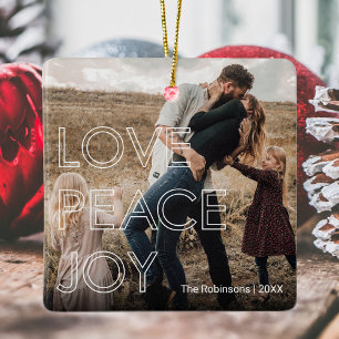 Ornamento De Cerâmica Natal da Foto Moderna