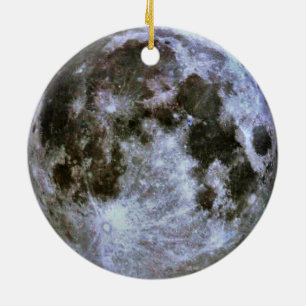 Ornamento De Cerâmica Natal da Lua cheia