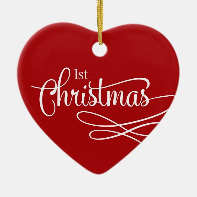 Ornamento De Cerâmica Natal de 1rua com Bebê 2017 (Frente)