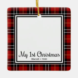 Ornamento De Cerâmica Natal de 1rua de Kitten