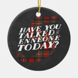 Ornamento De Cerâmica Natal de Enneagram 5 temático