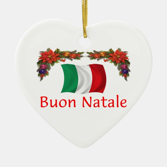 Ornamento De Cerâmica Natal de Italia (Frente)