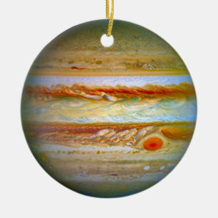 Ornamento De Cerâmica Natal de Jupiter do planeta