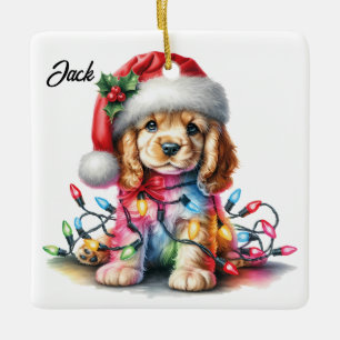 Ornamento De Cerâmica Natal de Papais noeis de Panela Personalizados