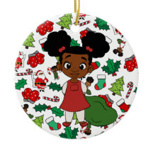 Natal de Ponytail Holiday Girl