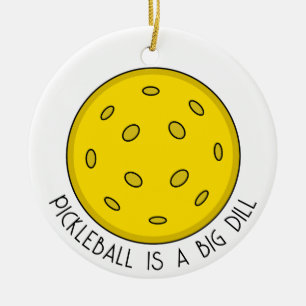 Ornamento De Cerâmica Natal de Punição de Pickleball