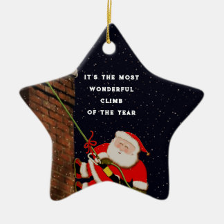 Ornamento De Cerâmica Natal do escalador