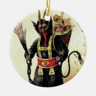 Ornamento De Cerâmica Natal do Krampus Assusty Demon Holiday