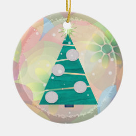 Ornamento De Cerâmica Natal do Pastel Natal Feriado 1rua Natal