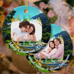 Ornamento De Cerâmica Natal do rio Mismaloya 0350