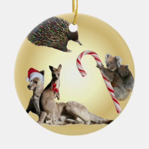 Ornamento De Cerâmica Natal dos animais de Austrália