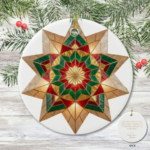 Ornamento De Cerâmica Natal Filipino Parol Calor e Alegria