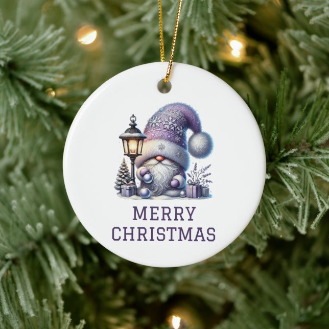 Ornamento De Cerâmica Natal Gnome Fofo de Natal (Árvore)