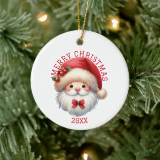 Ornamento De Cerâmica Natal Gnome Fofo de Natal