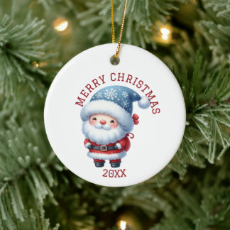 Ornamento De Cerâmica Natal Gnome Fofo de Natal