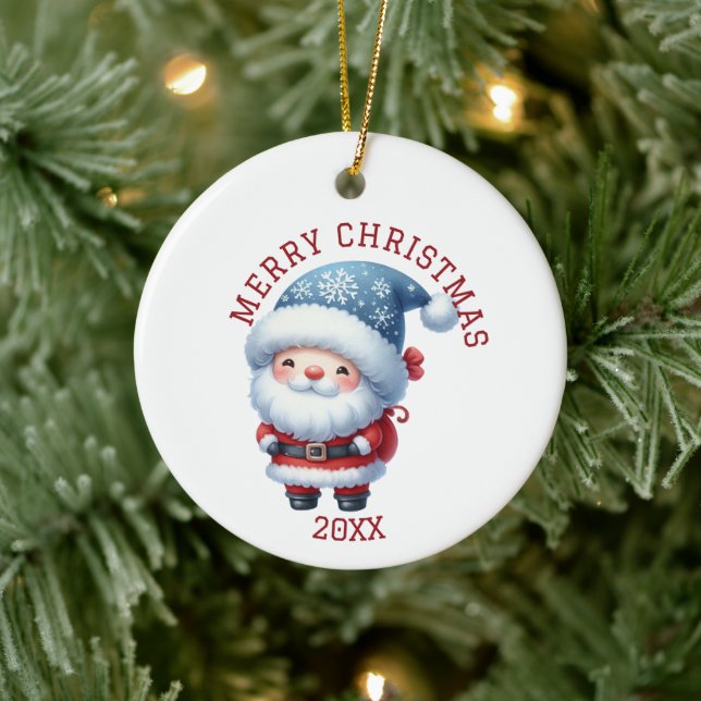 Ornamento De Cerâmica Natal Gnome Fofo de Natal (Árvore)