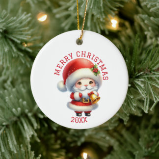 Ornamento De Cerâmica Natal Gnome Fofo de Natal