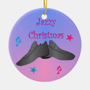 Ornamento De Cerâmica Natal jazzístico