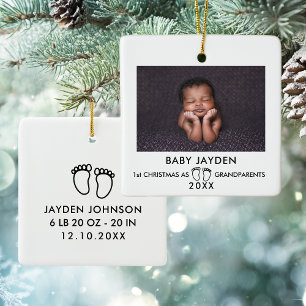 Ornamento De Cerâmica Natal Moderno De 1rua Como Foto De Avós