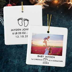 Ornamento De Cerâmica Natal Moderno De 1rua Como Foto De Madrinha