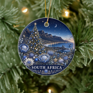 Ornamento De Cerâmica Natal na África do Sul Lembrança Cênica