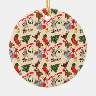 Ornamento De Cerâmica Natal para os animais florestais