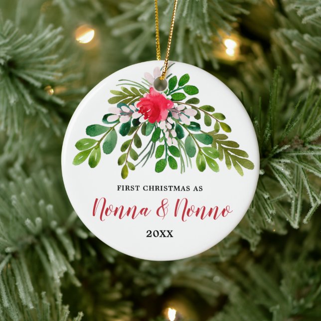 Ornamento De Cerâmica Natal Personalizado De 1rua Como Não-Italiano (Árvore)