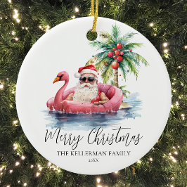 Ornamento De Cerâmica Natal Personalizado Divertido