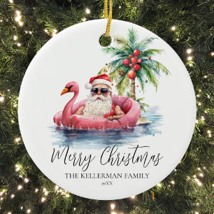 Ornamento De Cerâmica Natal Personalizado Divertido