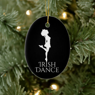 Ornamento De Cerâmica Natal personalizado do Calçado de dança na Irlanda
