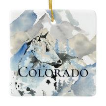 Natal Personalizado do Colorado Horse em Montanhas