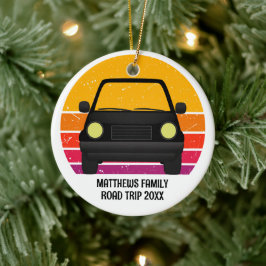 Ornamento De Cerâmica Natal Personalizado Viagem de Férias de Primavera 