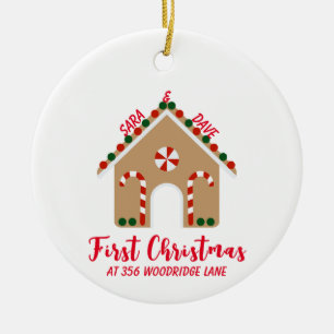 Ornamento De Cerâmica Natal - Primeira Ornação de Natal