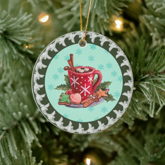 Ornamento De Cerâmica Natal quente (Árvore)