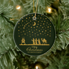 Ornamento De Cerâmica Natal religioso, Nascimento de Jesus, Três Rei