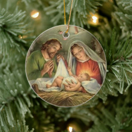 Ornamento De Cerâmica Natal Religioso Natividade Jesus Maria 