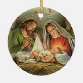 Ornamento De Cerâmica Natal Religioso Natividade Jesus Maria 