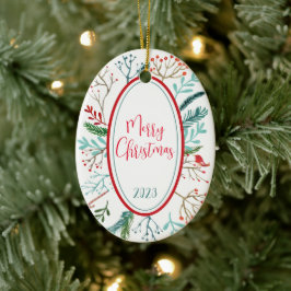 Ornamento De Cerâmica Natal Russo Natural