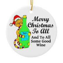 Natal Winey do gato "… e a todo algum bom vinho "